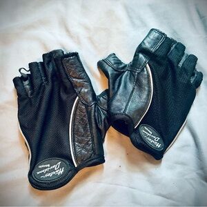 Harley-Davidson Black Fingerless Riding Gloves